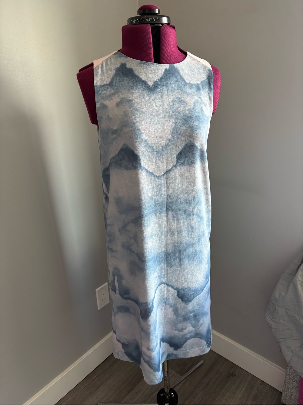 Kaffe Blue Marble Print Shift Dress